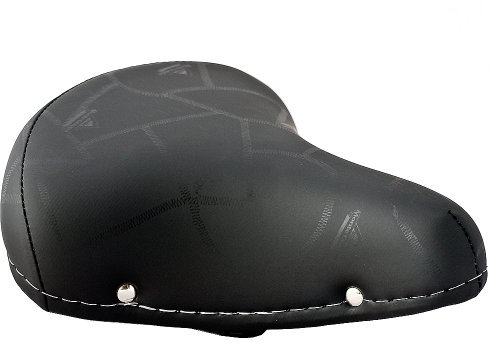 Selle Montegrappa FAHRRADSATTEL CITYSATTEL Leder in Retro Look für CITYBIKE BEACHCRUISER HOLLANDRAD 07F schwarz - Made in Italy