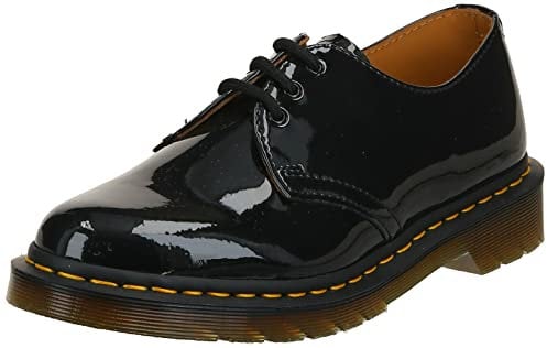 Dr. Martens 1461, Scarpe stringate Unisex-Adulto, Nero (Patent Black), 37