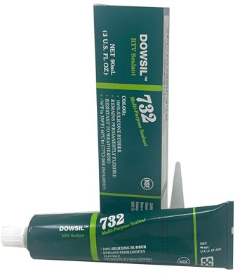 Clear Dow Corning 732 Multi-Purpose Silicone Sealant - 4.7 Oz Tube by Corning