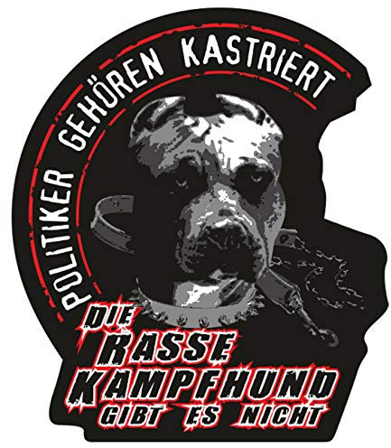 Aufkleber wetterfest Rasse Kampfhund 12 oder 40cm Pit Stafford Bull Dog Hund