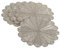 Saro LifeStyle 201.S15R Tischset mit Perlen, Blumendesign, Silber, 38,1 cm, 4 Stück