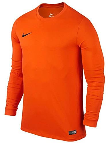 Nike LS Park VI Jsy – Long-Sleeved Shirt, Safety Orange / Black, Small