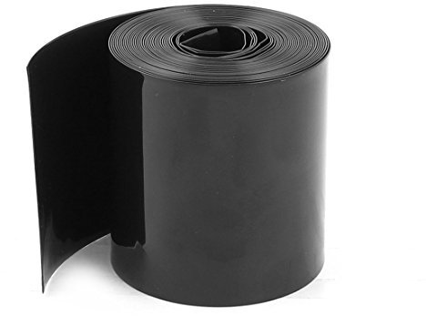 sourcing map 70mm/44mm PVC Schrumpfschlauch 5m 16,4ft für 18650 Akkupack