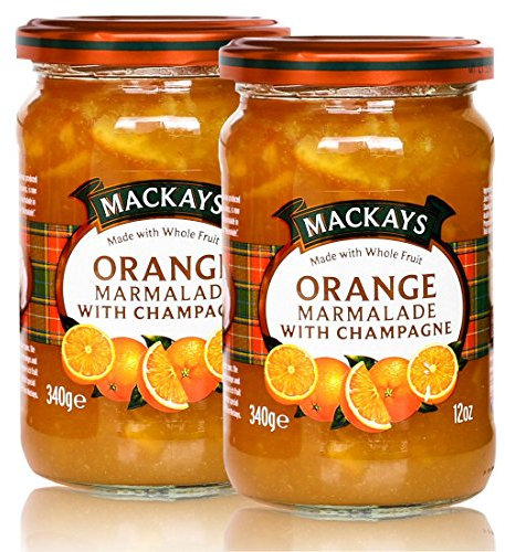 2x Mackays Orangen Marmelade Champagner Marc de Champagne 340g