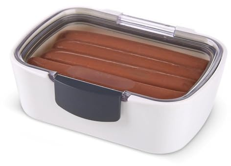 ProKeeper Progressive International Prepworks Mini Deli Air Tight Silicone Sealed Food Storage Container with Clear Dry Erase Compatible Lid, 5.75 Inches Long