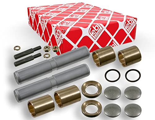 febi bilstein 06326 Achsschenkelbolzensatz mit Drucklager, Doppelsatz, 1 | Kompatibel mit: MERCEDES-BENZ T2/L Kasten, T2/L Pritsche/Fahrgestell, T2/LN1 Kasten, T2/LN1 Pritsche/Fahrgestell