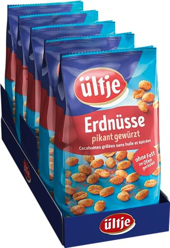 ültje Erdnüsse, pikant gewürzt, ohne Fett geröstet 900g