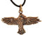 Kiss of Leather Raben Anhänger aus Bronze mit Baumwollband Br.44