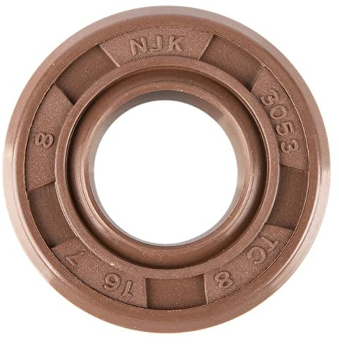 Wellendichtring NJK 8x16x7 - FPM - braun - mit Staublippe