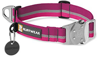 Ruffwear Hundehalsband mit Metall-Clip, Große bis sehr große Hunderassen, Größenverstellbar, Reflektorstreifen, Größe: L (51-66 cm), Violett (Purple Dusk), Top Rope Collar, 25502-560L