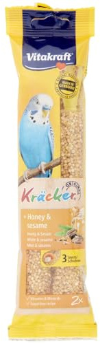 Vitakraft Burton Dene Ltd 7 x Vitakraft Budgie Kracker, transparent