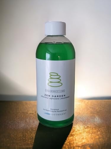 LUFTMAXX ZEN GARDEN Duftstoff 500ml Erfrischend - aufweckend - fokussierend MADE IN GERMANY ! AKTION 3 Produkte kaufen - 1x Duft gratis ! für Luftreiniger -/ erfrischer, Kugel, Diffusor, Bowl,Lampe