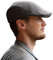 Hanna Hats Donegal Touring Cap Tweed Mütze (Graues Salz und Pfeffer, L)