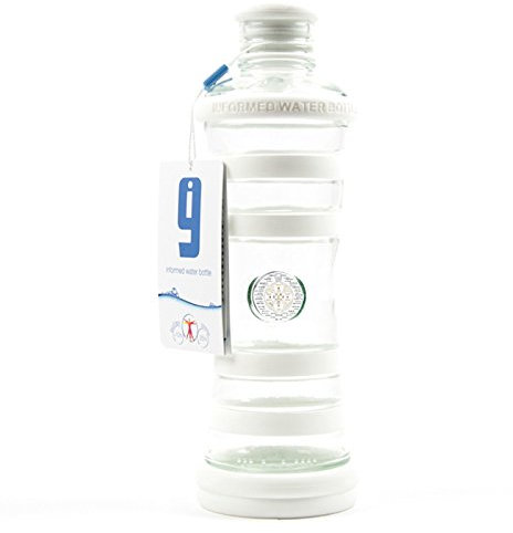 Bouteille i9 eau vivante, informée et structurée - bouteille en verre sans BPA, eau detox, jus, smoothies,... - bien-être