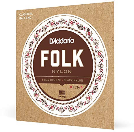 D'Addario Cuerdas Guitarra Española | Cuerdas de Guitarra Española | Cuerdas para Guitarra Española | EJ34 Cuerda Individual para Guitarra Acústica