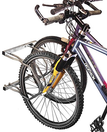 Mottez Râtelier 2 vélos Adulte Unisexe, Acier, Largeur 50 cm