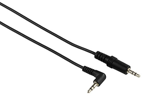 Hama 3,5mm-Klinkenkabel (90° Winkelstecker auf Klinkenstecker gerade) Stereo, 0,5 m
