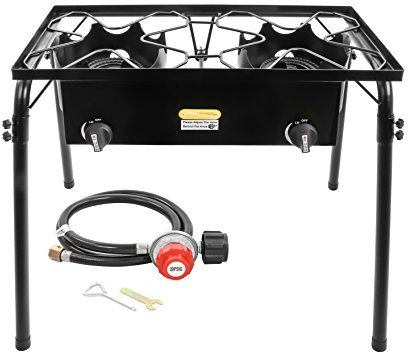 Concord Double Propane Burner, Outdoor 2 Burner Camping Stove for Cooking/Home Brewing/Making Sauce