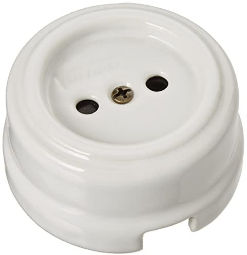 Fontini 30-205-17-2 - Base enchufe euro 16a obturador porcelana blanco pack