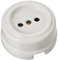 Fontini 30-205-17-2 - Base enchufe euro 16a obturador porcelana blanco pack