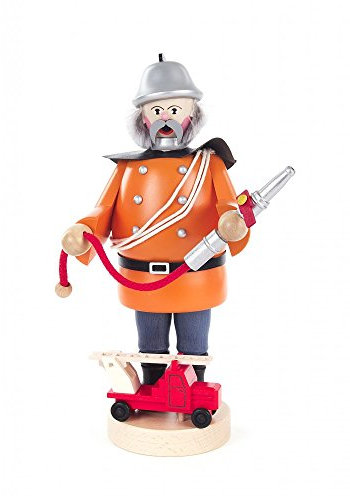 Räuchermännchen Feuerwehrmann - 21cm - Original Erzgebirge Räuchermann - Dregeno Seiffen