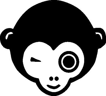 NetSpares Plott Aufkleber Sir Monkey AFFE Affenkopf Gorilla Sticker Shocker Tuning