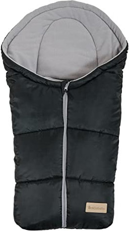 Altabebe AL2006-12 Winterfußsack Active Collection für Babyschale und Car Seat, Gruppe 0 Plus, schwarz / hellgrau