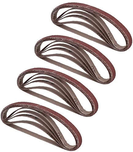 Belt Power Finger File Sander Abrasive Sanding Belts 330mm x 10mm 120 Grit 20 PK