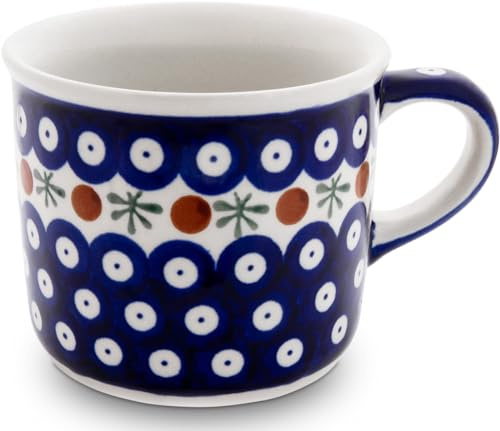 Bunzlauer keramik 400 ml Kaffeepott Teebecher Tasse Becher Ø 10,2 cm, H 8,6 cm (Dekor 41)