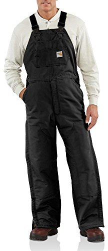Carhartt Herren Lätzchen, feuerbeständig, gefüttert - Schwarz - 42W / 32L