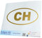 INDIGOS UG Auto Aufkleber Auto - 210x70 mm - Schweiz CH - Gold - Selbstklebender Sticker für Auto, Fenster, Bus oder LKW - UV-beständig & wetterfest