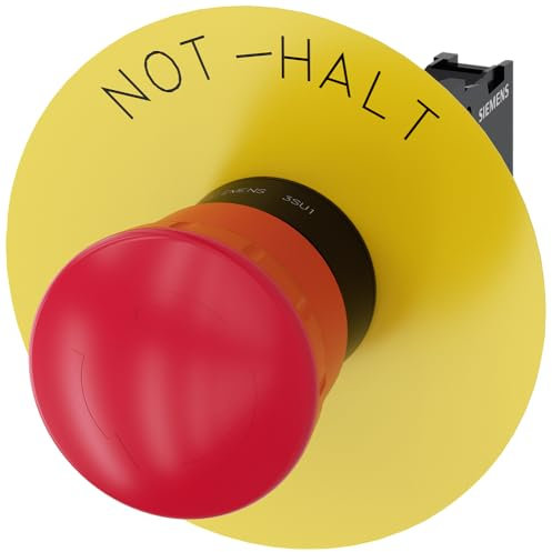 Siemens SIRIUS ATC Taster Platte Fonds gelb not-halt Halterung 1 NC Schraube