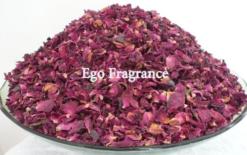 100g Deep Red Dried Rose Petals with a beautifully sweet aroma