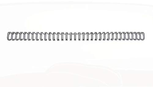 WireBind 47900E Drahtbinderücken, 100 Stück, 5mm, schwarz