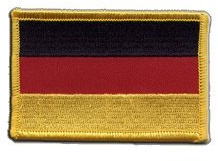 Aufnäher Patch Flagge Deutschland - 8 x 6 cm