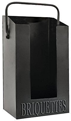 De Vielle JET050Z Fireplace Briquette Holder For Solid Fuel Fire Black