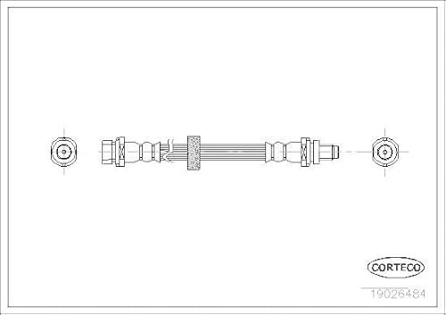 Corteco 19026484 Bremsschlauch hinten