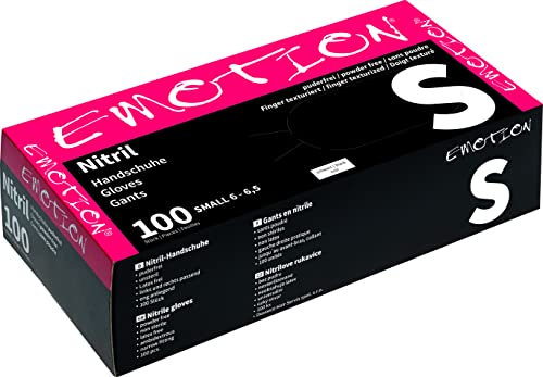 Efalock Professional Emotion Nitril-Handschuhe Größe S, 1er Pack, (1x 100 Stück)