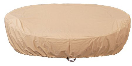 Protec Teak Schutzhülle für die Sonneninsel Paradiso Lounge, Ganzjahres-Abdeckhaube, atmungsaktiv, beige