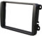 Audioproject A109 - Autoradio Radioblende 2 DIN ISO für VW Golf 5 V 6 Caddy Touran Tiguan Passat 3C Polo 6R Skoda Octavia SEAT Blende Doppel DIN Soft Touch schwarz