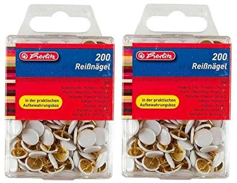 Reißnägel weiß 400 Stück