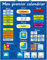 Fridge Magic Mein erster Kalender In französischer Sprache. 40 x 30cm Magnettisch