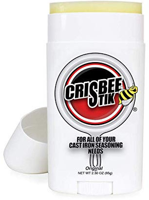 Crisbee Stik Cast Iron and Carbon Steel Seasoning - Family Made in USA - The Cast Iron Seasoning Oil & Conditioner Preferred by Experts - Maintain a Cleaner Non-Stick Skillet