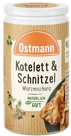 Ostmann Gewürze - Kotelett & Schnitzel Würzmischung | Mediterrane Note und leichte Schärfe für Koteletts und Schnitzel | Für Gegrilltes und Gebratenes | 60 g im Streuer