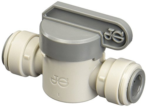 John Guest Grey Acetal Shut Off Valve Connection 1/2 inch Tube OD (One Supplied) by John Guest