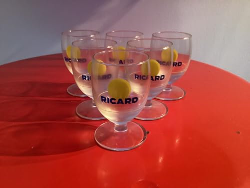 RICARD Lot de 6 Verres Ballon 17cl Neuf en Carton