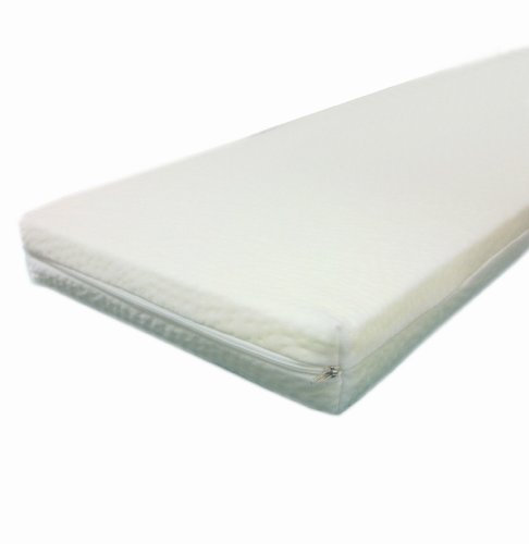 Dibapur - Viscoelastische - ca. 90 cm x 200 cm x 5 cm - Matratzenauflage - Visco Auflage mit Bezug