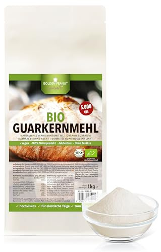GOLDEN PEANUT Bio Guarkernmehl Bindemittel glutenfrei kochen und backen 1kg