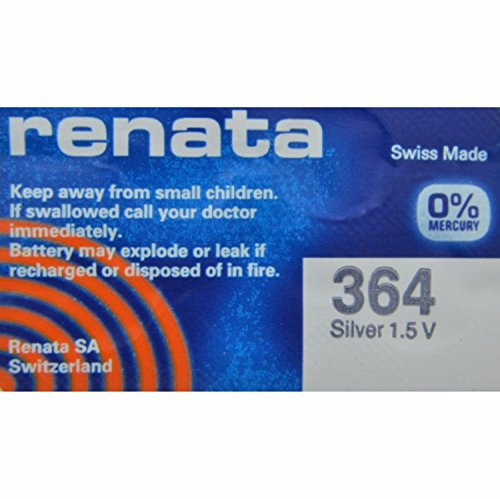 1 x Renata Watch Battery 0% Mercury Silver Oxide 364 (SR621SW)