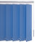Liedeco Vertikalanlage Lamellenanlage Lamellenvorhang Vertikaljalousie | viele Farben | Lamellenbreite 89 mm | Höhe 180 cm, oder 250 cm | kürzbar (120 x 250 cm, blau)